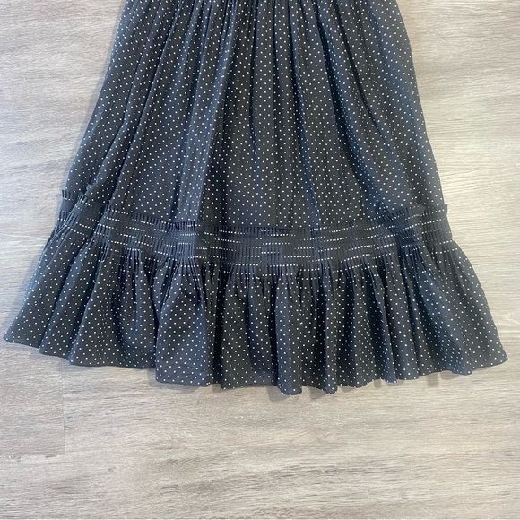 Emanuel Ungaro Denise Black Polka Dot Midi Dress | Size S | $695 Retail - Picture 10 of 14